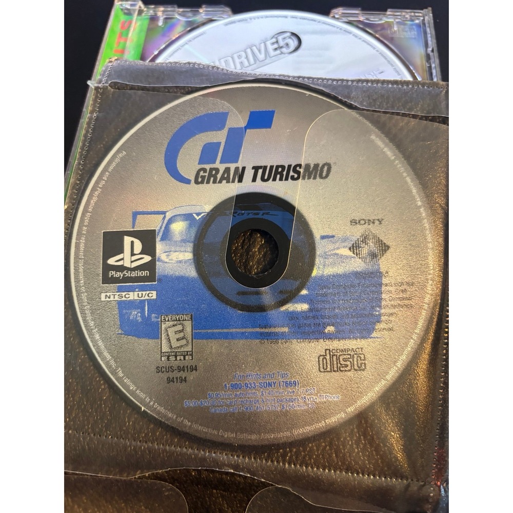 Gran Turismo (Sony PlayStation 1, 1998) PS1 Black Label Disc Only Tested Working
